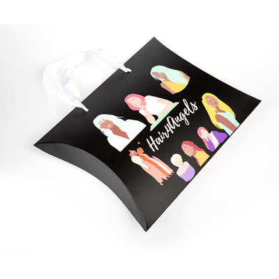 خرید Custom Printed Pillow Boxes with Handle – Luxury Packaging for Wigs, Hair Extensions & Accessories online manufacture
