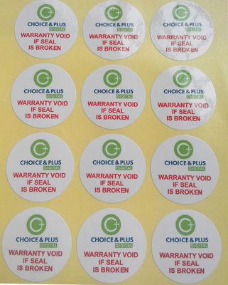 قیمت خوب برچسب های دایره ای سفارشی - چاپ برچسب لوگوی دایره ای پلاستیکی PET سفید و برچسب های نام کودکان آنلاین