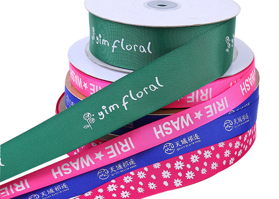 قیمت خوب بسته بندی هدیه سفارشی Grosgrain Ribbon Ribbon Single Side Soild Color آنلاین